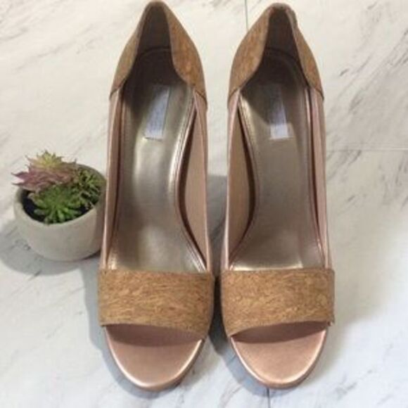 Rachel Roy Emma Raye Rose Peep Toe Heels NWOT - Picture 2 of 5